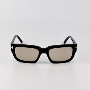 Tom Ford EZRA FT1075 01E Men Sunglasses Black Brown Photochromic NEW AUTHENTIC
